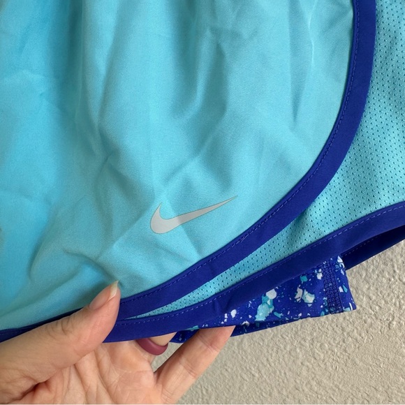 Nike Dri-Fit Blue Running Shorts With Built In Spandex Shorts Women’s Size Small - Picture 5 of 8
